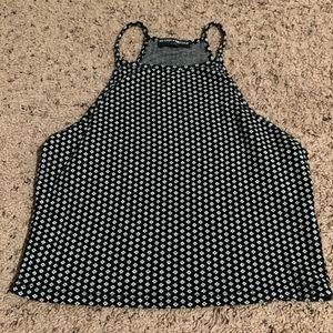 Brandy Melville Top with cream diamond pattern